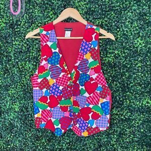 Axessorium Red Hearts Vest Sz M/L